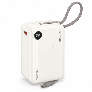 HEPU HP-A20 40000mAh 22.5W Power Bank with Built-in Cables